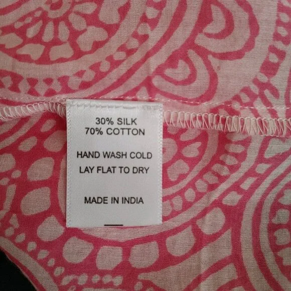BELL By Alicia Bell Pink Tiered Maxi Dress Roll Tab Sleeves Button Front Size XS
